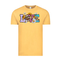 Vintage Mustard dog paw love Vintage Tee - RanaPortraitStore