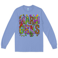 Colony Blue Mardi Gras Long Sleeve Tee - HowdyJamesFarm