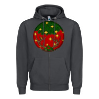 Smoke christmas Zipper Hoodie - BundleAndBundleShop
