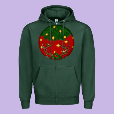 Christmas Zipper Hoodie Designed By Bundleandbundleshop