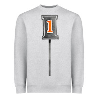 Heather Grey marker 1 chain fa element Heavyweight Sweatshirt - FaDigitalArtStudio