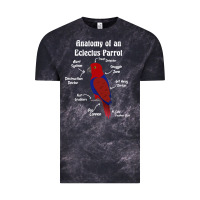Cloud Black Anatomy of a female Eclectus Parrot Vintage Tee - trangStudio