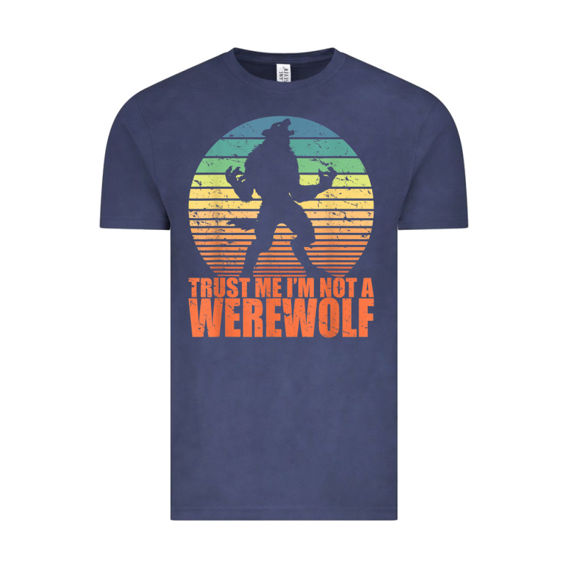 Trust Me I'm Not A Werewolf Men Boys Halloween Costume Vintage Tee by trangStudio | Teevron