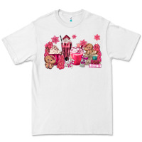 White pink gingerbread coffee Premium Tee - MaliasSmallBusiness