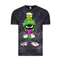Cloud Black Marvin The Martian Glitch Vintage Tee - trangStudio