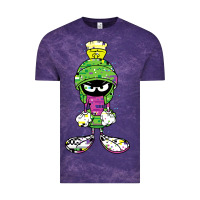 Cloud Purple Marvin The Martian Glitch Vintage Tee - trangStudio