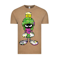 Vintage Coffee Marvin The Martian Glitch Vintage Tee - trangStudio