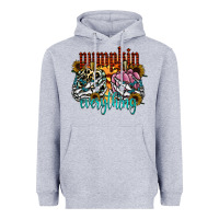 Heather Grey Pumpkin Everything Heavyweight Hoodie - CowhideDigitalArt