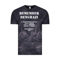 Cloud Black Remember Benghazi Patriotic For US Veteran Gift Vintage Tee - trangStudio