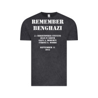 Vintage Black Remember Benghazi Patriotic For US Veteran Gift Vintage Tee - trangStudio