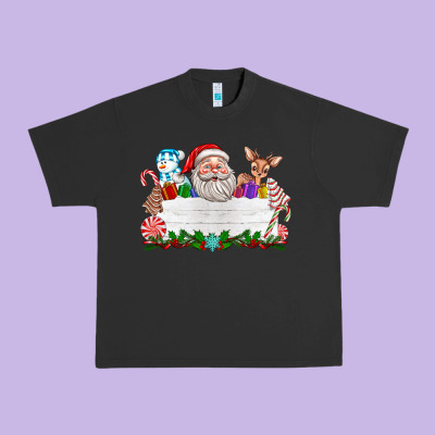 Custom Name Christmas Urban Heavy Tee Designed By Texasbilliewilder