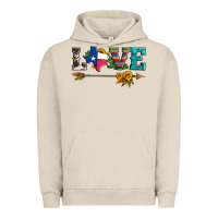 Pigment French Oak love texas serape cowhide cactus and sunflowers Urban Hoodie - Artiststas