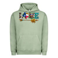 Pigment Oil Green love texas serape cowhide cactus and sunflowers Urban Hoodie - Artiststas