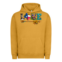 Pigment Peanut Butter love texas serape cowhide cactus and sunflowers Urban Hoodie - Artiststas