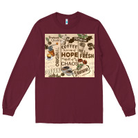 Burgundy coffee is a cup of hope Long Sleeve Tee - TumblerDesignByShophia