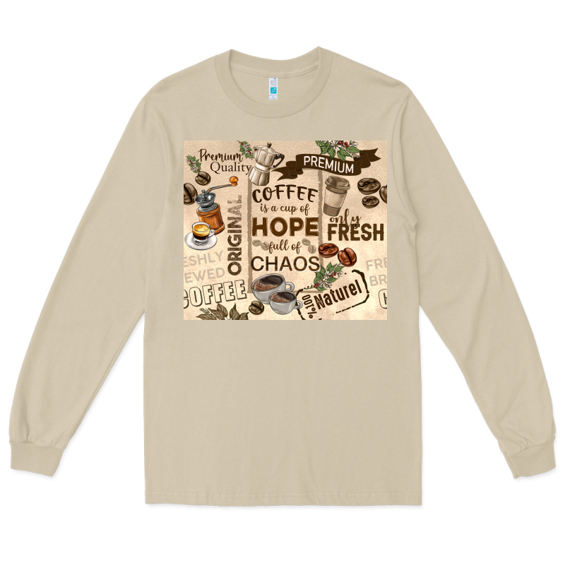 Coffee Is A Cup Of Hope Long Sleeve Tee by TumblerDesignByShophia | Teevron