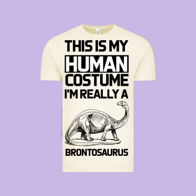 This Is My Human Costume Im Really A Brachiosaurus Vintage Tee Designed By Bettercallsaul
