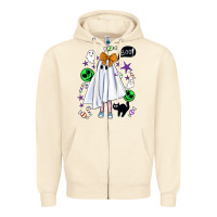 Sandshell cute ghost halloween Zipper Hoodie - BundleAndBundleShop
