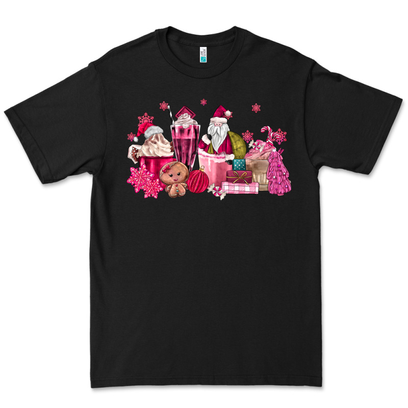 Pink Santa Coffee Premium Tee by MaliasSmallBusiness | Teevron