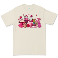 Bone pink santa coffee Premium Tee - MaliasSmallBusiness