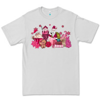 Dove Grey pink santa coffee Premium Tee - MaliasSmallBusiness