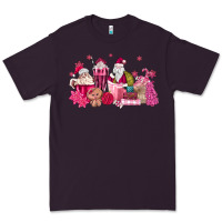 Plum pink santa coffee Premium Tee - MaliasSmallBusiness