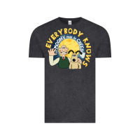 Vintage Black everybody knows the moons made of cheese! Vintage Tee - trangStudio