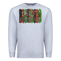 Heather Grey Merry Christmas Premium Sweatshirt - CowhideDigitalArt