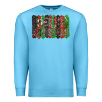 Ocean Blue Merry Christmas Premium Sweatshirt - CowhideDigitalArt