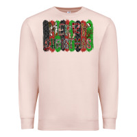 Pale Pink Merry Christmas Premium Sweatshirt - CowhideDigitalArt