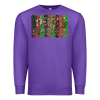 Purple Merry Christmas Premium Sweatshirt - CowhideDigitalArt