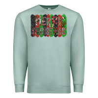 Seafoam Merry Christmas Premium Sweatshirt - CowhideDigitalArt