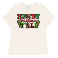 Bone Howdy Christmas y'all Ladies Tee - NancyCooperArtShop