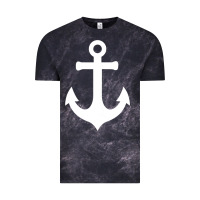Cloud Black Boat Anchor for Women n Girls Summer Vintage Tee - trangStudio