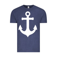 Vintage Denim Boat Anchor for Women n Girls Summer Vintage Tee - trangStudio