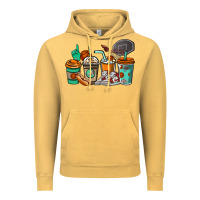 Vintage Mustard Basketball coffee cups Vintage Hoodie - NancyCooperArtShop