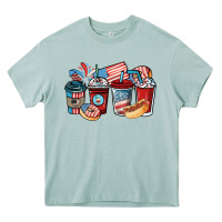 Arona 4th of july coffee cups Heavy Core Tee - NancyCooperArtShop