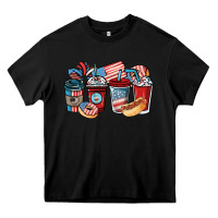 Black 4th of july coffee cups Heavy Core Tee - NancyCooperArtShop