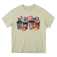 Mossy 4th of july coffee cups Heavy Core Tee - NancyCooperArtShop