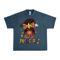 Midnight Navy mardi gras principal afro messy bun Urban Heavy Tee - texasbilliewilder