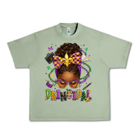 Oil Green mardi gras principal afro messy bun Urban Heavy Tee - texasbilliewilder