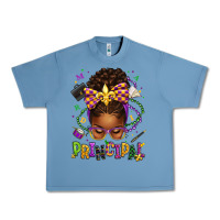 Pebble Blue mardi gras principal afro messy bun Urban Heavy Tee - texasbilliewilder