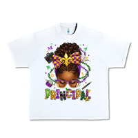 White mardi gras principal afro messy bun Urban Heavy Tee - texasbilliewilder