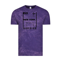 Cloud Purple new york city city nyc america fly travel Vintage Tee - trangStudio