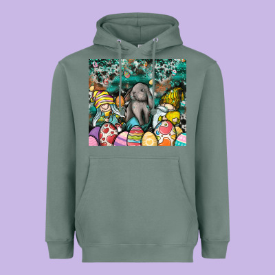 Easter Heavyweight Hoodie Designed By Cowhidedigitalart