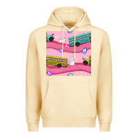 Pina Colada Easter School Bus Seamless Pattern Premium Hoodie - BundleAndBundleShop