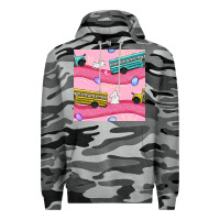 Slate Camo Easter School Bus Seamless Pattern Premium Hoodie - BundleAndBundleShop