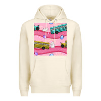 Tofu Easter School Bus Seamless Pattern Premium Hoodie - BundleAndBundleShop