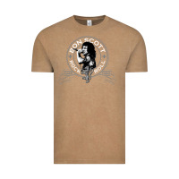 Vintage Coffee Bon Scott Rock n' Roll Lion Shield Vintage Tee - trangStudio