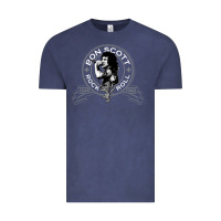 Vintage Denim Bon Scott Rock n' Roll Lion Shield Vintage Tee - trangStudio